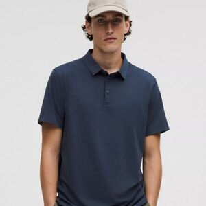 Lululemon athletica Men's Navy Blue Polo Shirt